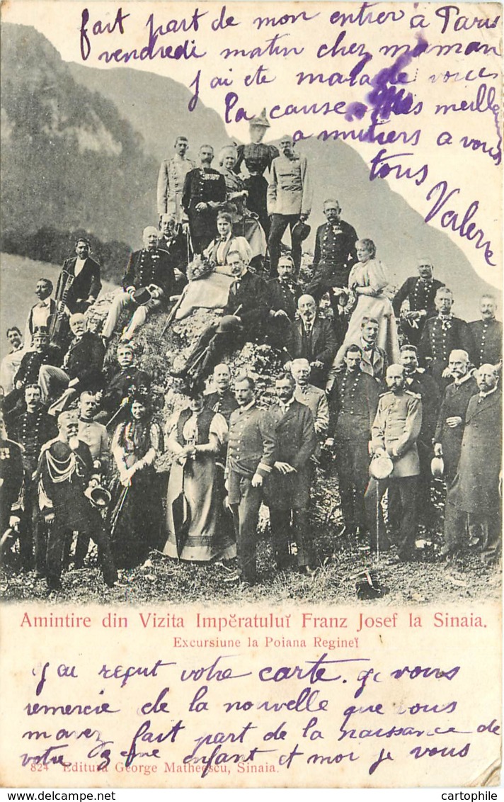 Roumanie - Sinaia - Amintire Din Vizita Imperatului Franz Josef La Sinaia In 1904 - Busy - Roumanie